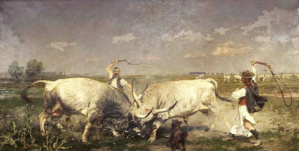 1866-Géza Vastagh - Duello